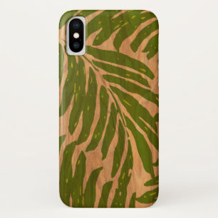 Capa Para iPhone Da Case-Mate Falso havaiano da palma de Kahanu de madeira no