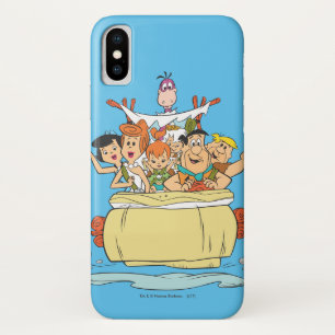 Capa Para iPhone X Família Roadtrip dos Flintstones