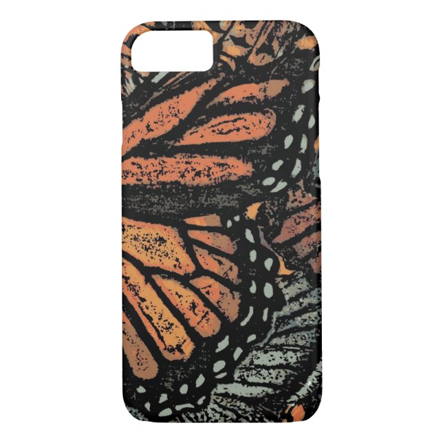 Capa Para iPhone, Case-Mate Fantasia da borboleta laranja abstrato (Verso)