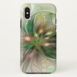 Capa Para iPhone Da Case-Mate Fantasy Moderna Abstrato, Flor Fractal Colorida