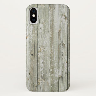Capa Para iPhone X fazenda primitiva madeira de casca do país ocident
