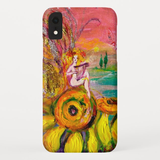 Capa Para iPhone, Case-Mate FÉ DOS FILHADORES, Fantasia Amarela Rosa (Verso)