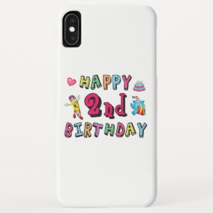 Capa Para iPhone Da Case-Mate Feliz 2º aniversário. 2 anos de aniversário.
