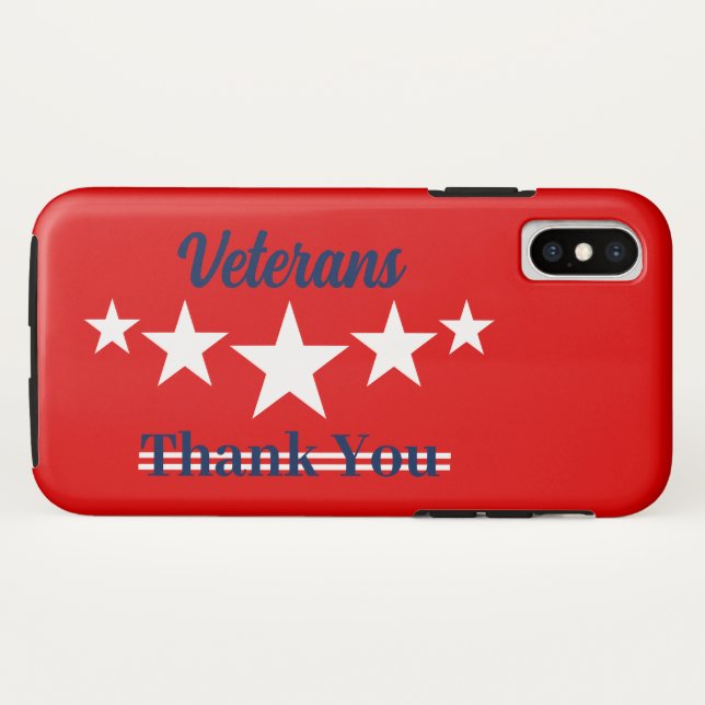 Capa Para iPhone, Case-Mate Feliz Dia dos Veteranos (Verso (Horizontal))