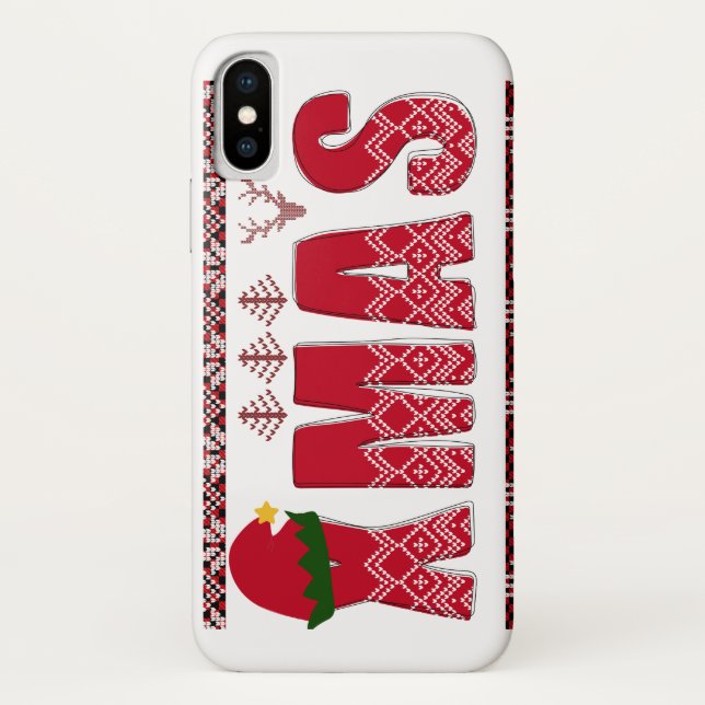 Capa Para iPhone, Case-Mate Feliz Natal, Trendy Elegant (Verso)
