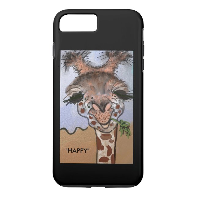 Capa Para iPhone, Case-Mate "FELIZ" o girafa " (Verso)