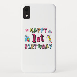 Capa Para iPhone Da Case-Mate Feliz primeiro aniversario para crianças de 1 ano