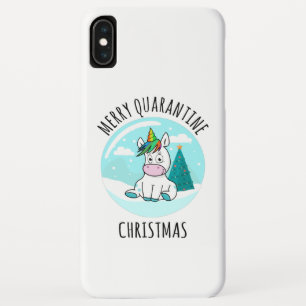 Capa Para iPhone Da Case-Mate Feliz Quarantine Christmas Unicorn
