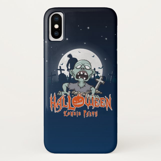 Capa Para iPhone, Case-Mate Festa de Zumbi do Halloween |  (Verso)