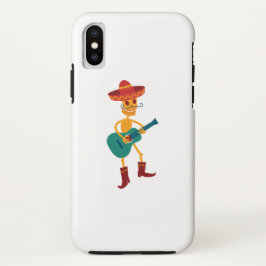 Capa Para iPhone Da Case-Mate Festive Skeleton Guitar Player