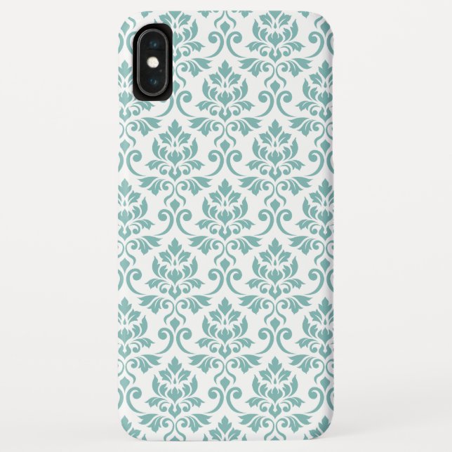 Capa Para iPhone, Case-Mate Feuille Damask Teal Pattern (Verso)