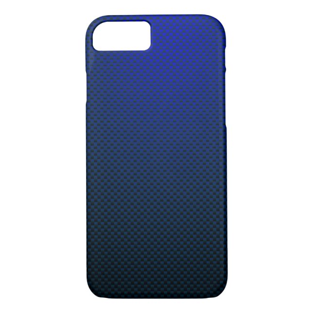 Capa Para iPhone, Case-Mate Fibra de carbono preto azul padronizada (Verso)