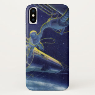 Capa Para iPhone X Ficção científica retrô, Alien de Ficção Científic