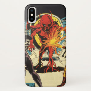 Capa Para iPhone X Ficção científica retrô, Ataque alienígena de ficç