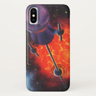 Capa Para iPhone Da Case-Mate Ficção Científica Vintage, Foguete de Ficção Cient