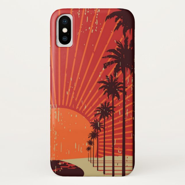 Capa Para iPhone, Case-Mate Fileira da palmeira (Verso)