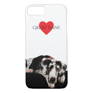 Capa iPhone 8/ 7 Filhote de cachorro de great dane do Harlequin
