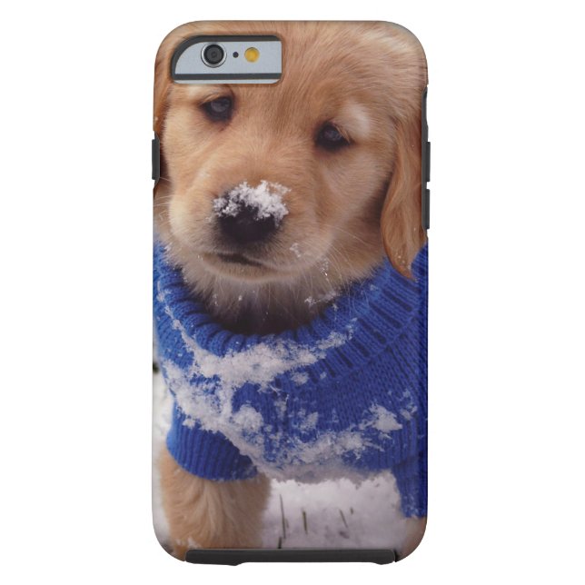 Capa Para iPhone, Case-Mate Filhote de cachorro do golden retriever (Verso)