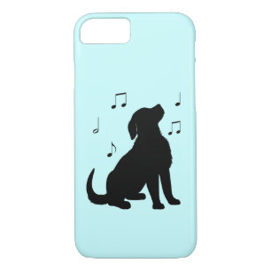 Capa iPhone 8/ 7 Filhote de cachorro do golden retriever com notas