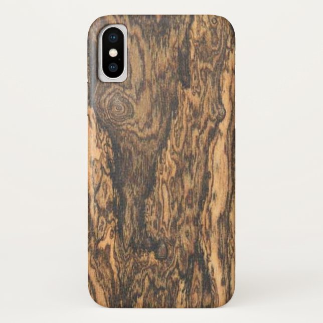 Capa Para iPhone, Case-Mate Fim de Bocote (madeira) (Verso)