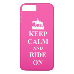 Capa Para iPhone Da Case-Mate Fique calmo e monte, rosa