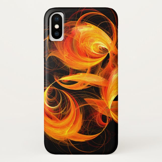 Capa Para iPhone, Case-Mate Fireball Abstrato Art (Verso)