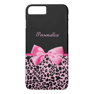 Capa Para iPhone Da Case-Mate Fita cor-de-rosa e preta na moda do rosa quente do