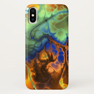 Capa Para iPhone X Flaming Fractal