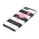 Capa Para iPhone, Case-Mate Flamingo cor-de-rosa Monogrammed + Preto + Listras (Topo)