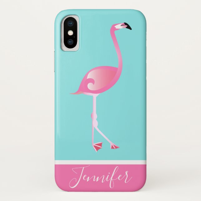 Capa Para iPhone, Case-Mate Flamingo Rosa Personalizado (Verso)