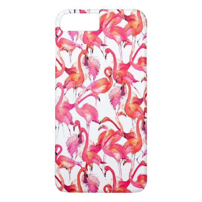 Capa Para iPhone, Case-Mate Flamingos De Aquarela Em Aquarelas (Verso)