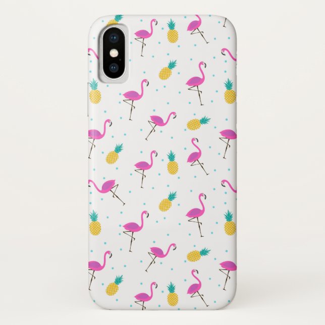 Capa Para iPhone, Case-Mate Flamingos de néon 2 (Verso)