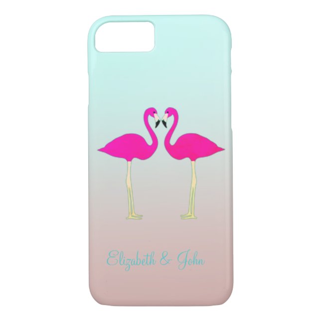 Capa Para iPhone, Case-Mate Flamingos Rosa Adoráveis, Personalizados Pelo Amor (Verso)