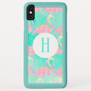 Capa Para iPhone Da Case-Mate Flamingos Rosa de Ananás Tropicais   Monograma