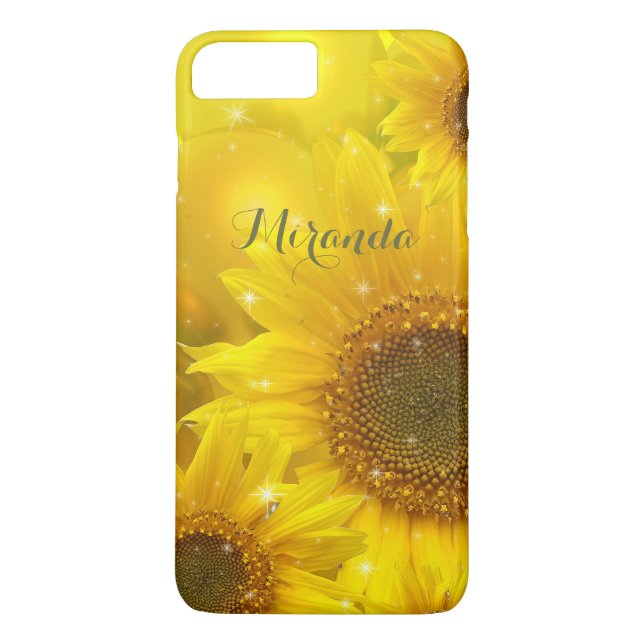 Capa Para iPhone, Case-Mate Flor Amarelo Sunflower Personalizado (Verso)