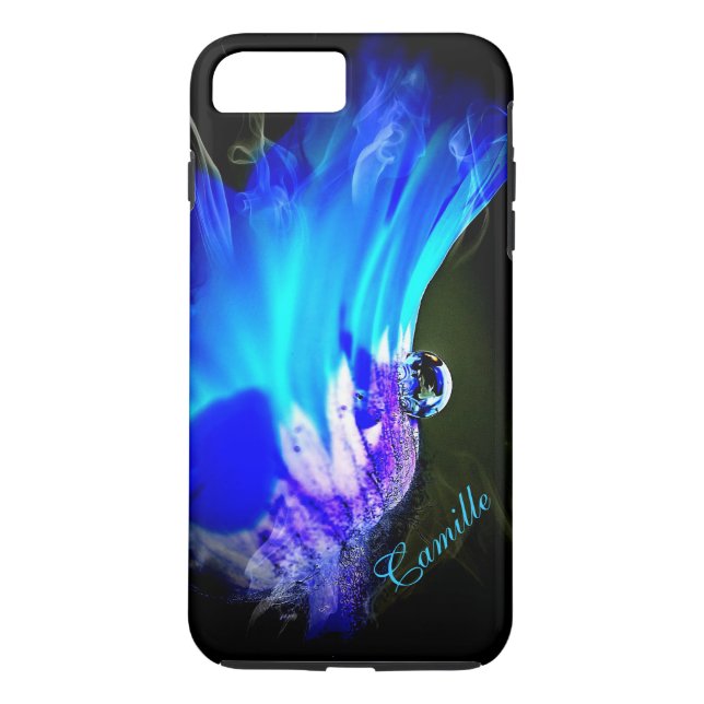 Capa Para iPhone, Case-Mate Flor Azul Brilhante E Puro (Verso)