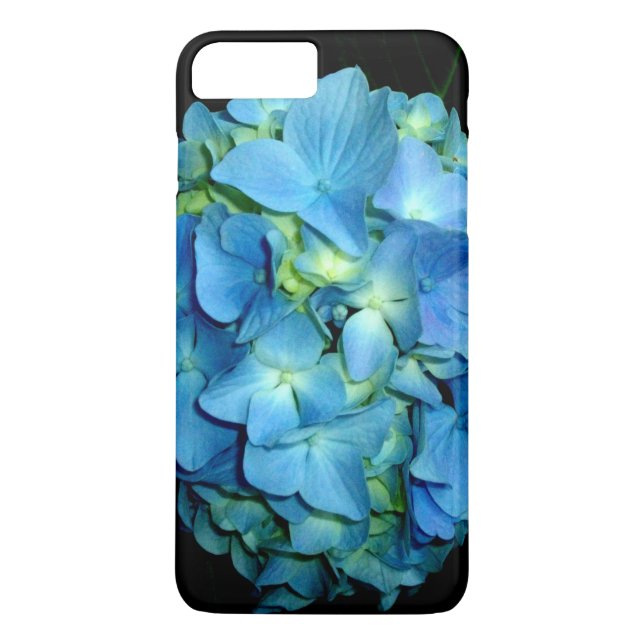 Capa Para iPhone, Case-Mate Flor azul Elegante Hydrangea azul (Verso)