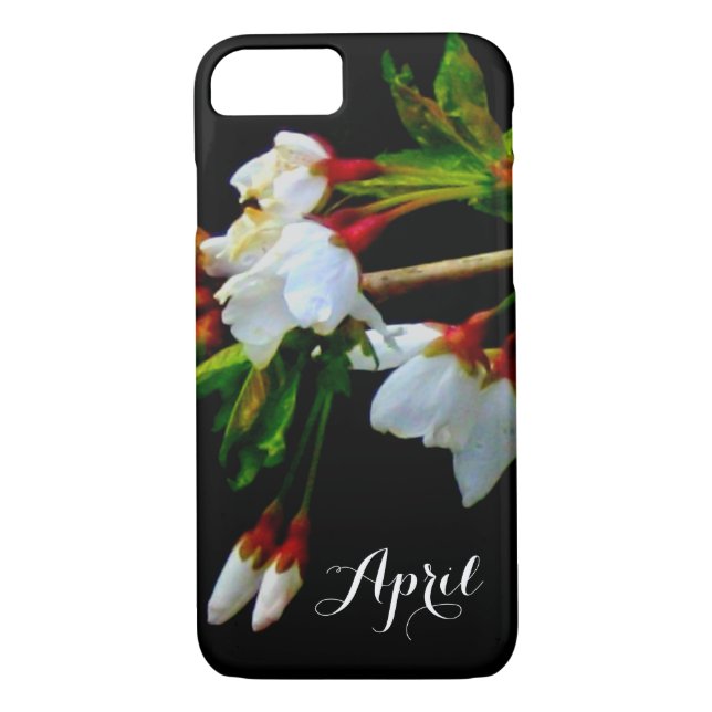 Capa Para iPhone, Case-Mate Flor branco branco esbranquiçado florescente (Verso)