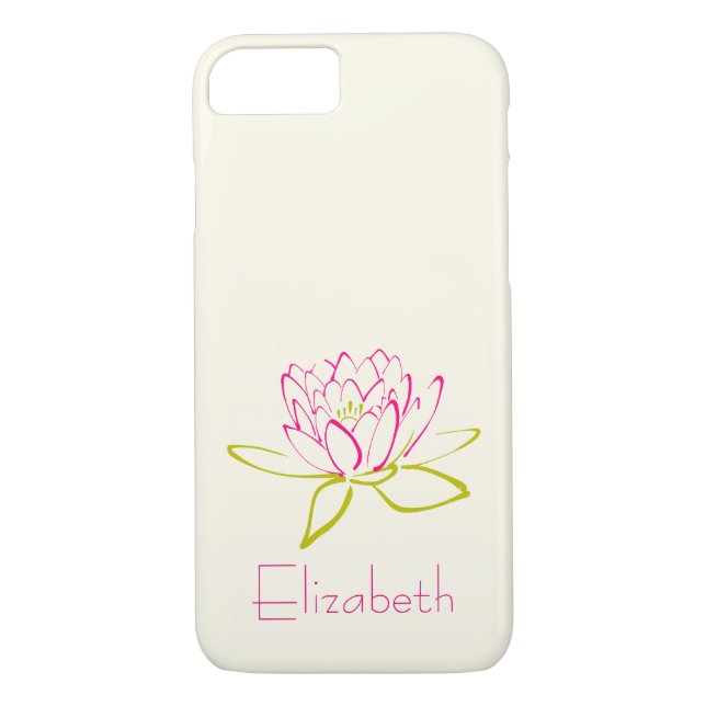 Capa Para iPhone, Case-Mate Flor de Lotus Personalizado/Lily de Água (Verso)