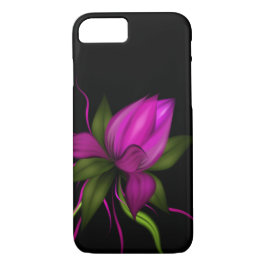 Capa Para iPhone Da Case-Mate Flor do vetor no preto