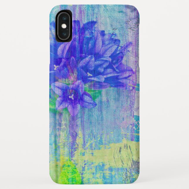 Capa Para iPhone, Case-Mate Flor em Violeta Azul (Verso)