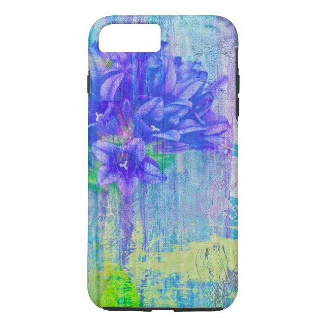 Capa Para iPhone, Case-Mate Flor em Violeta Azul (Verso)