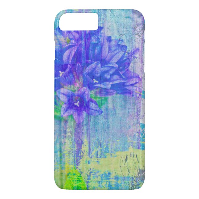Capa Para iPhone, Case-Mate Flor em Violeta Azul (Verso)