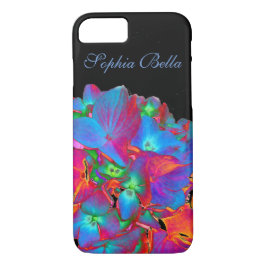 Capa Para iPhone Da Case-Mate Flor floral cor azul-rosa púrpura, cor-de-rosa ver