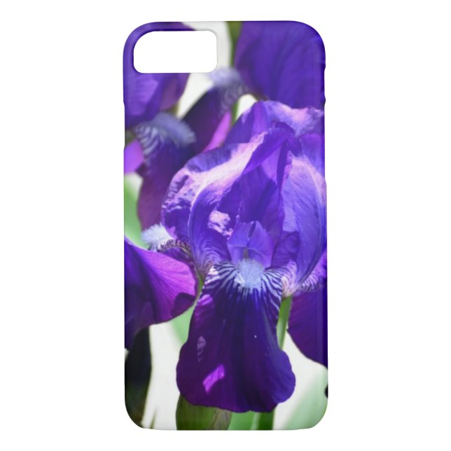 Capa Para iPhone, Case-Mate Flor Roxo Iris (Verso)