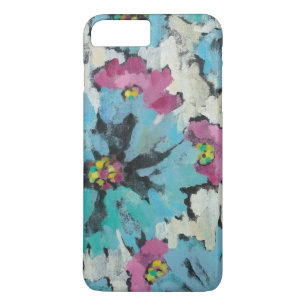 Capa Para iPhone Da Case-Mate Floral cor-de-rosa e azul gráfico