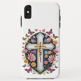 Capa Para iPhone Da Case-Mate Floral Faith Cross