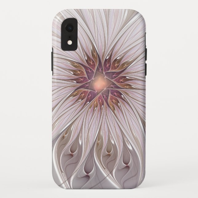 Capa Para iPhone, Case-Mate Floral Fantasy, Abstrato Moderna Flor Pastel (Verso)