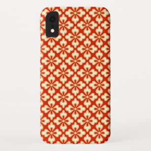 Capa Para iPhone XR Floral kimono impressão, tangerina