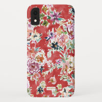 Floral vermelho corajoso do AMOR SELVAGEM
